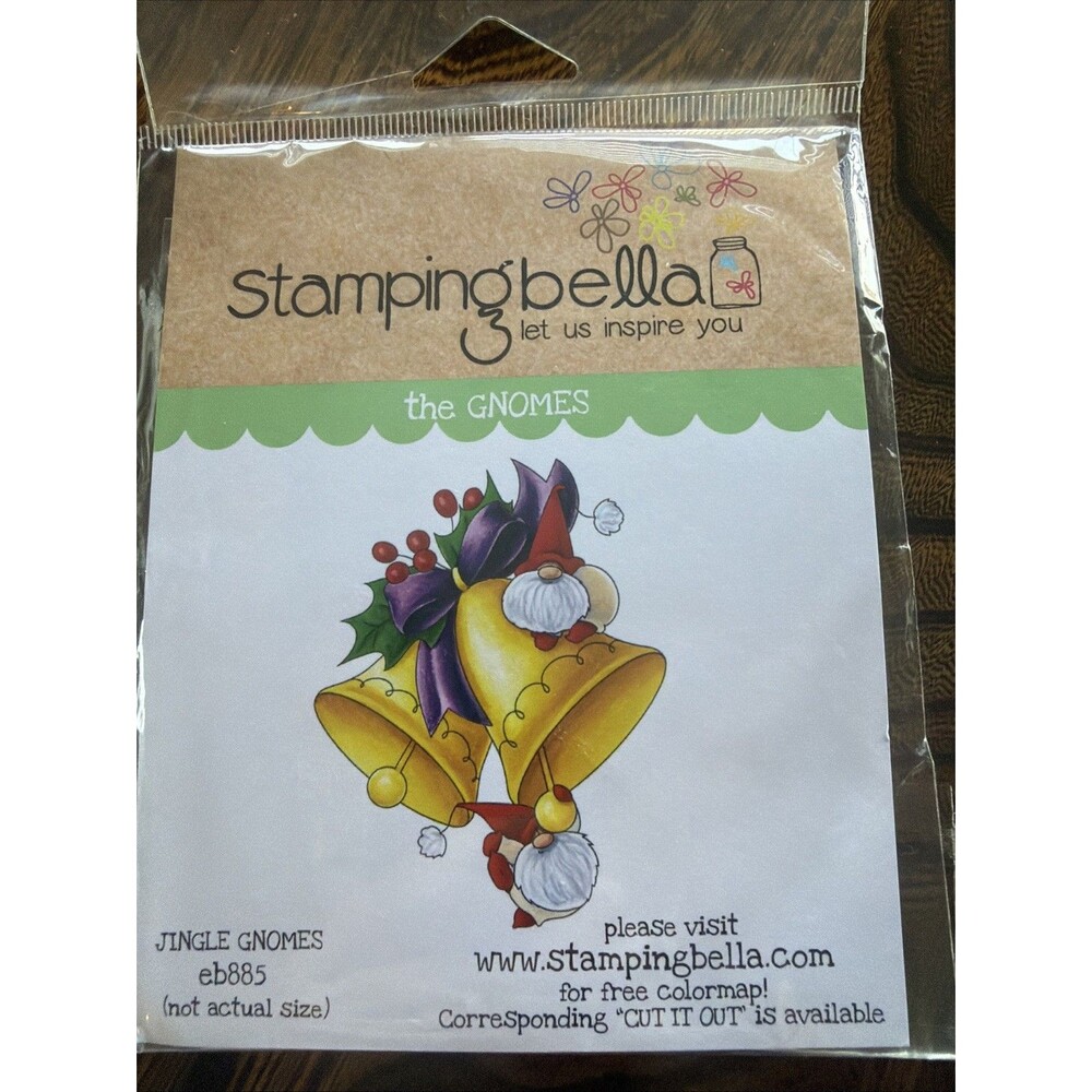 Stampingbella Rubber Stamp Set the GNOMES Jingle Gnomes Christmas stamping bella